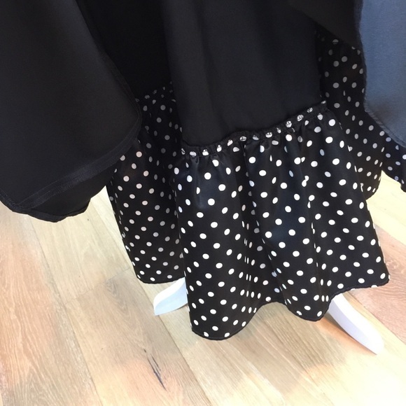 Vintage Gunne Sax X Jessica McClintock Black Polka - Picture 8 of 10